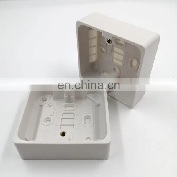 PVC Junction Box Types 3*6 3*3 1+1+1 Iron Box Color Plastic Electrical Wall Switch Box Cover photo-4