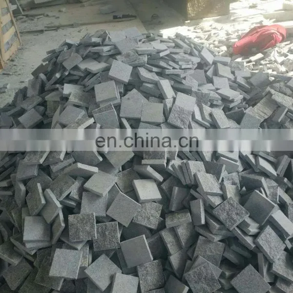 Dark Grey Granite G654 Natural Split Cubics Cobble Stone photo-3