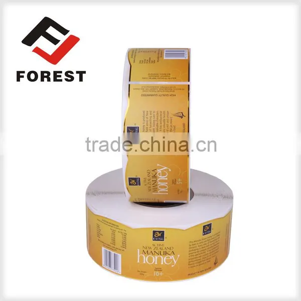 Printing Custom Adhesive Waterproof Labels,Honey Bottle Labels,custom Make Glitter Stickers photo-2
