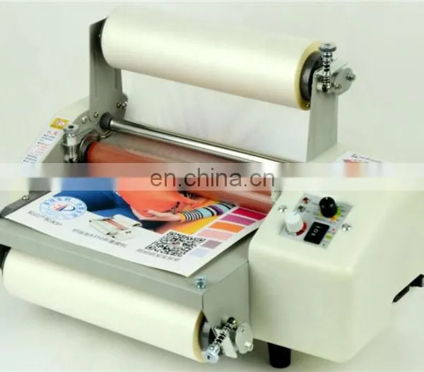 FM8350 Table Top Office Preglued Plastic Film Manual A3 Thermal Laminating Machine, Small Cold Double Side Laminator photo-4