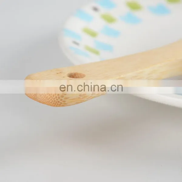 Kitchen Bamboo Cooking Spatula Spoon Set Organic Eco-friendly Bamboo Rice Spoon photo-5