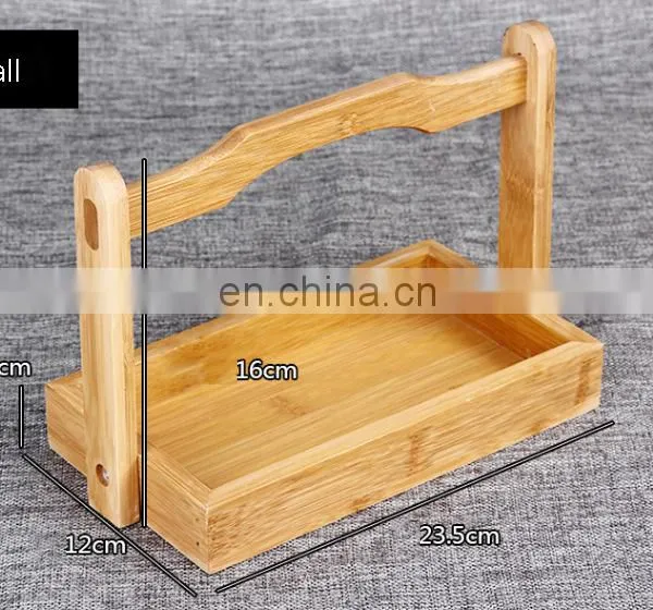Bamboo Serving Tray Wholesale New Design Food Serving Tray Picnic Bamboo Baskets photo-2