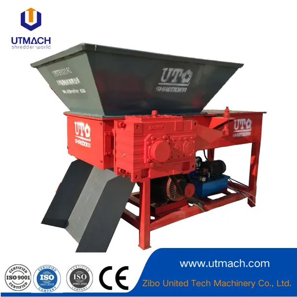 One Shaft Shredding Machines for Waste Material Size Reduction Recycling Machine