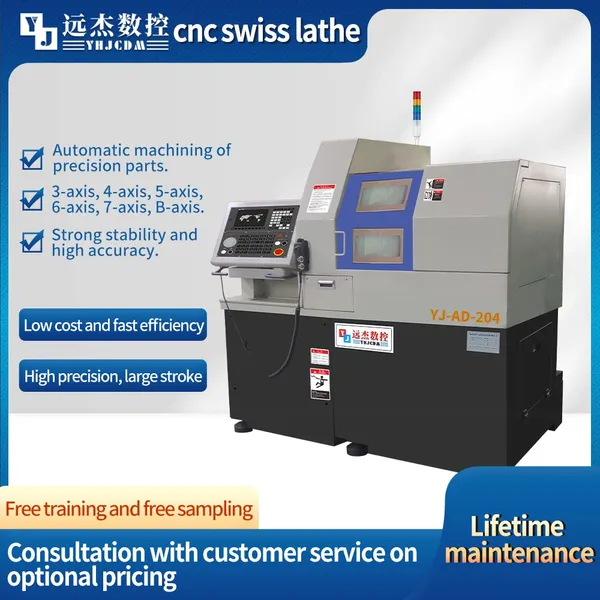 Swiss Type Cnc Lathe 2 Spindle 5 Axes SM125 Cnc Lathe With Dual Spindle High Accuracy Metal Parts Processing photo-3