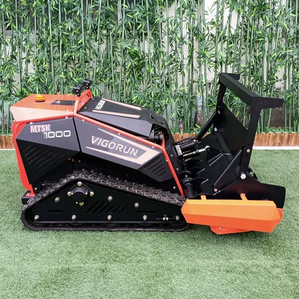 Tracked Gasoline Electric Hybrid Powered for Hills 1000mm Cutting Width Remote Control Forest Mulcher MTSK1000 photo-5
