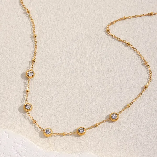 Stainless Steel Necklace 0.5mm-2mm Thickness, 18K Rose Gold Plated, Hypoallergenic, Tarnish Resistant, Factory Direct Wholesale photo-2