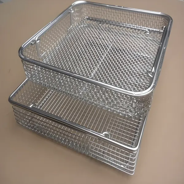 Heavy Duty Stainless Steel Wire Basket 2.5mm Wire 100kg Load Capacity for Manufacturing photo-5