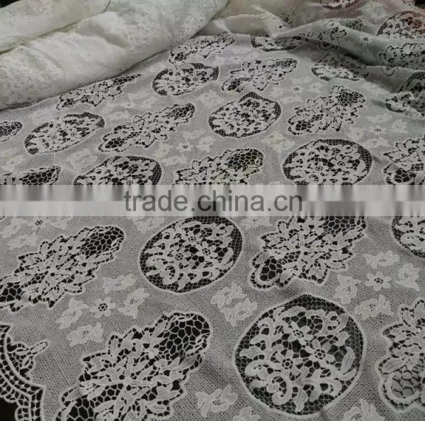 Wholesale New Lace Dress Design Polyester Lace Chemical Lace Fabric photo-5