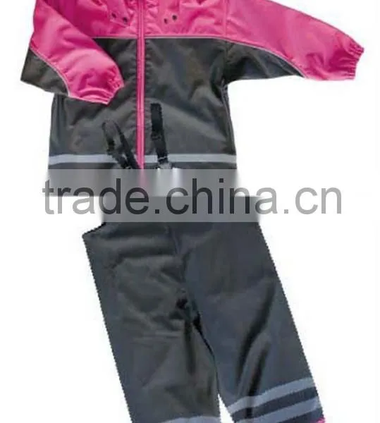 Waterproof Cute Hooded Durable PU Kids Raincoat photo-3