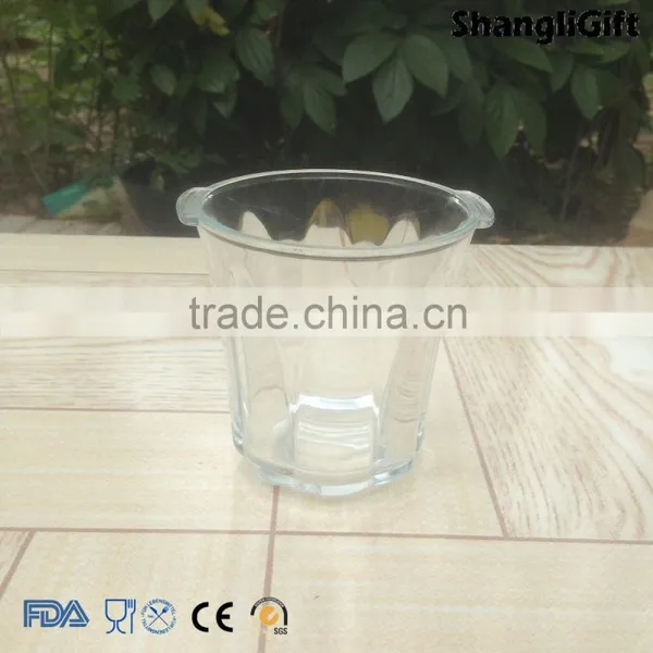 Pressed 300ml Glass Lamp Shade Clear Glass Shade photo-2