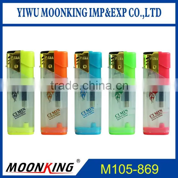 Automatic Cap Flame Refillable Electronic Windproof Lighter Cigarette Lighter With Gold Cap