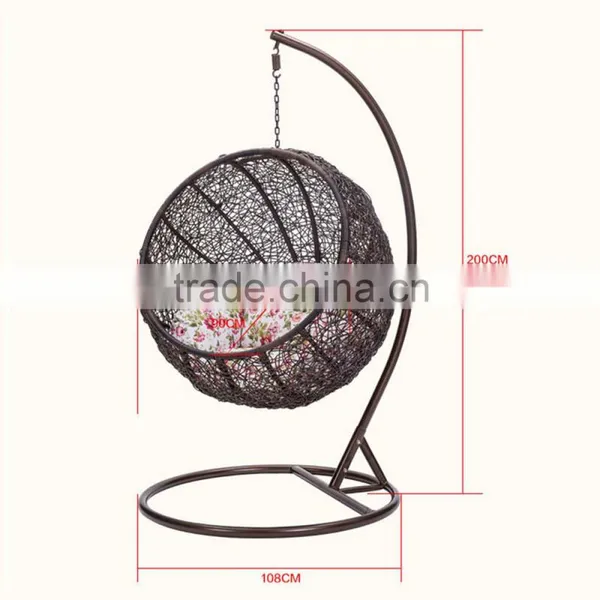 Hammock Rattan Swing Hanging Chair Suspension Seat Lounge Egg Shaped Indoor Swing Chair photo-6
