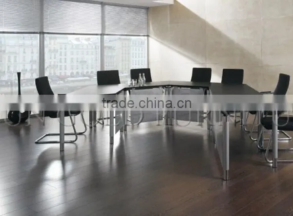 Modern Small Round Melamine Office Meeting Table (SZ-MT123) photo-3