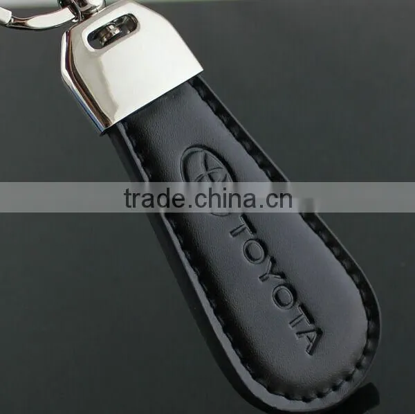 Custom Personal Keychain High Quality pu Leather Car Logo With Embossed Logo Promotion Quality Choice photo-2
