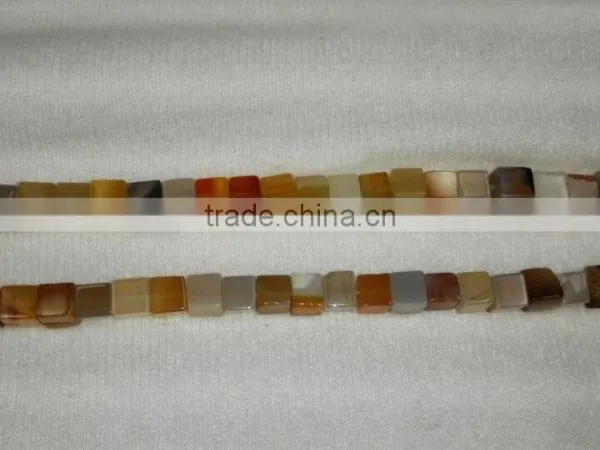 Factory Wholesale 4mm/ 6mm/8mm/10mm/12mm Natural Assorted Loose Gemstone Cube Beads photo-2
