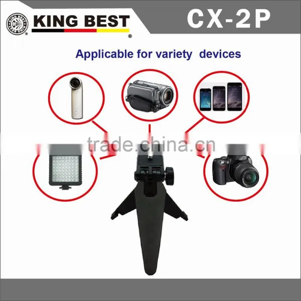 KING BEST CX-2P Hot Shoe Tripod Portable With Phone Holder Table Mini Tripod Kit photo-2
