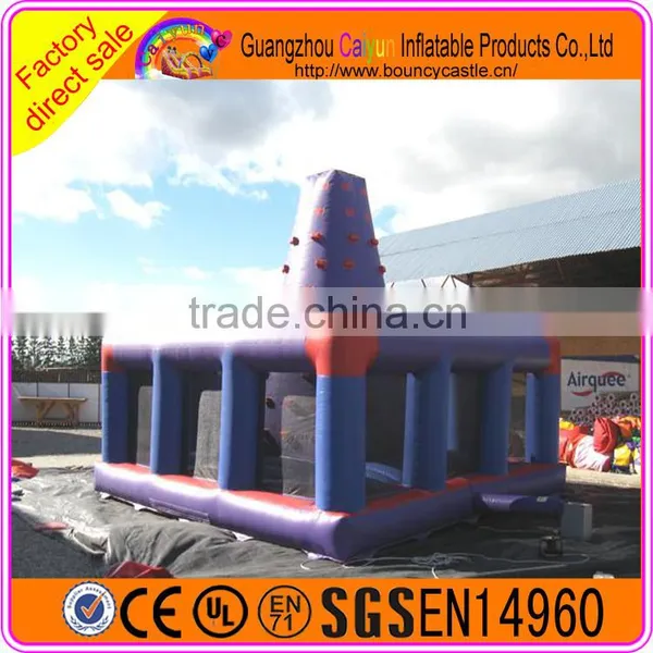 Giant Cheap Inflatable Rock Climbing Wall With Mattress for Kids and Adults photo-3