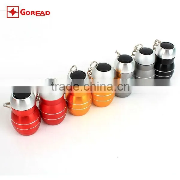 Goread 3LED Cask Aluminum Flashlight High Bright Gift Torch Led Keychain photo-2