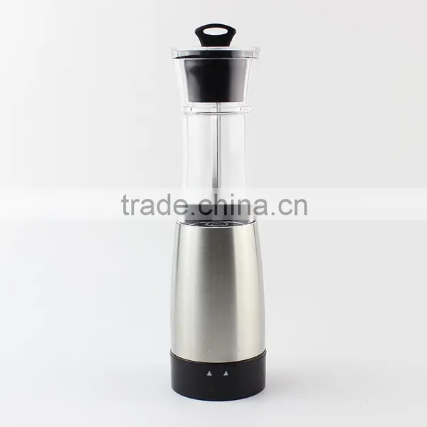 High Quality Automate Electric Gravity Pepper Mill Black Pepper Mill One Handed Pepper Mill photo-2