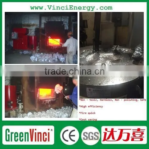 Greenvinci Hot Sale Wood Sawdust Biomass Aluminum Melting Furnace for Magnesium / Aluminum Melting photo-5