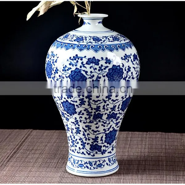Jingdezhen China Antique Blue and White Custom Made Flower Vase for Wholesale Supplier's Choice photo-6
