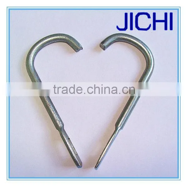 Galvanized Large Hook, Galvanized j Hook