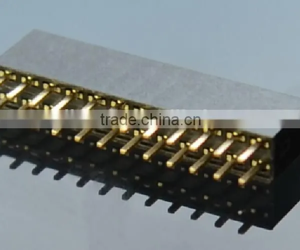 1.27mm Female Header Single Row Straight Dip 180 Degree Female Header Connector
