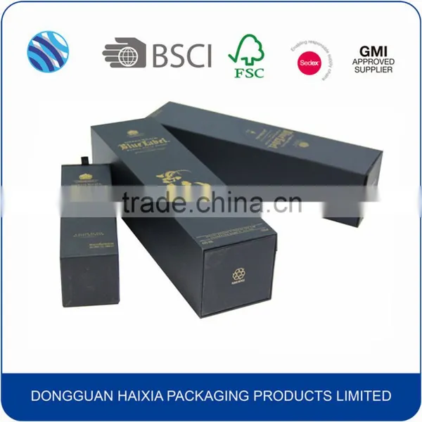 Embossing Hot Stamp Cardboard Packaging Box for Wine photo-6