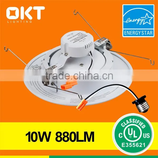 2700K 3000K 4000K 5000K 10 Watt 5/6" Dimmable Gimble Led Downlight Retrofit Kit photo-2