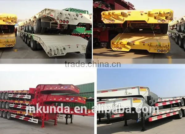 High Quality Low Price 60ton 3 Axle Low Bed Semi Trailer for Sale photo-6
