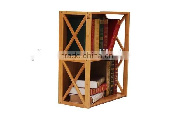 Hot-sale China Manufacture 2 Tier Fashion Book Organizer,antique Style Corner Bookcase photo-2