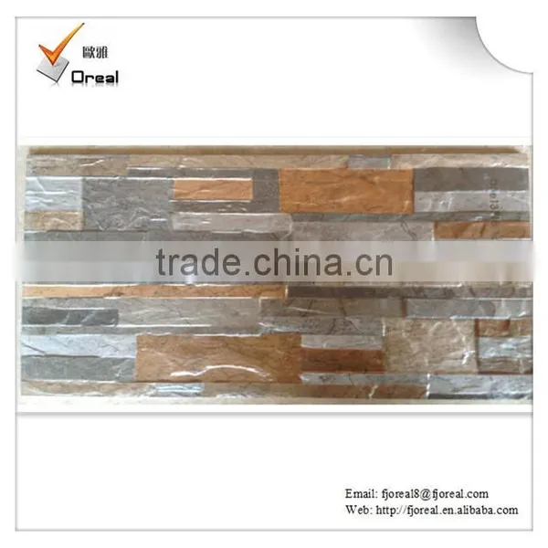 Hot Sale 3d Inkjet 300x600mm Exterior Rustic Wall Tile