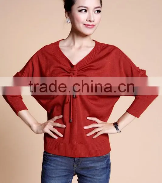 Ladies Batwing Knitted Sweater