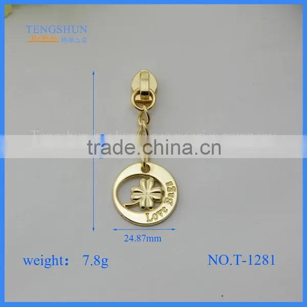 Zinc Alloy Decorative Accessories for Purse the Metle Zipper Puller for Handbag Wholesale