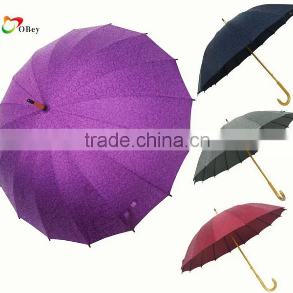 Dark Purple Hand Open Straight Umbrella photo-2