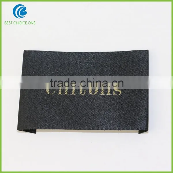Black Background Custom Designer Broadloom Woven Labels For Clothing photo-4