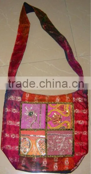 Ethnic Hippe Hobo Vintage Fabric Patchwork Shoulder Bag Indian hobo shoulder bags