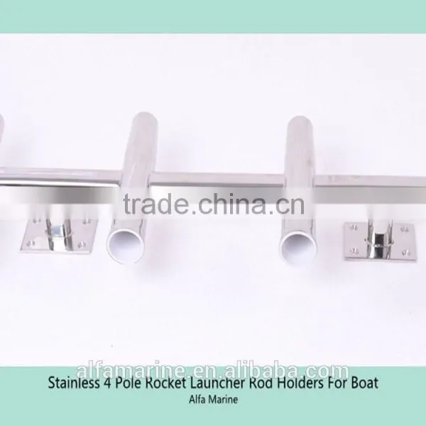 Stainless 4 Pole Rocket Launcher Rod Holders For Boat photo-3