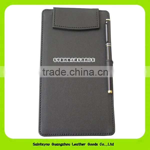 Custom Faux Leather Restaurant Receipt Holder 16045 photo-2