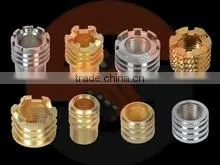 Brass Molding Inserts for PPR, CPVC, UPVC, PVC Pipe Fittings