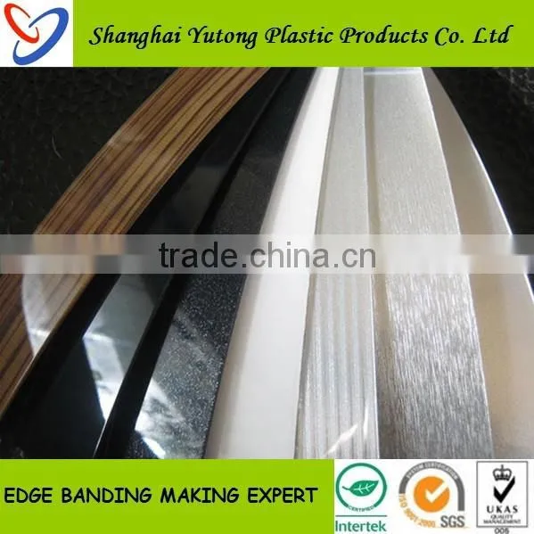 Good Quality Wood Grain Kitchen Cabinet Pvc Edging Strip Trimming for Mdf photo-3