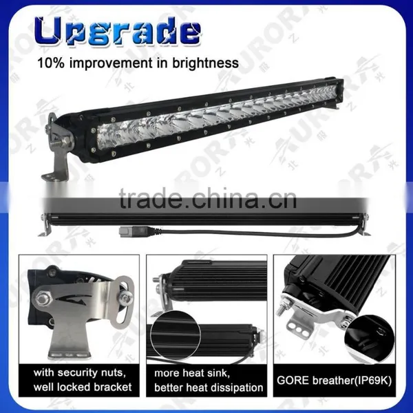 Single Row 10'' Inch LED Light Bar Offroad 4WD Boat UTE Driving ATV photo-2