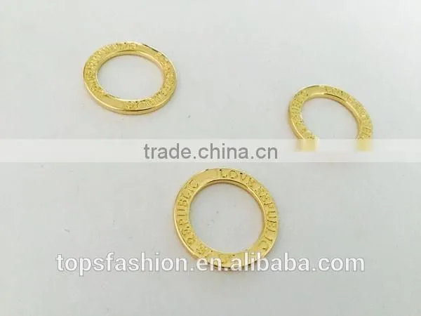 Swimwear Metal Gold and Black Ring Accessories photo-4