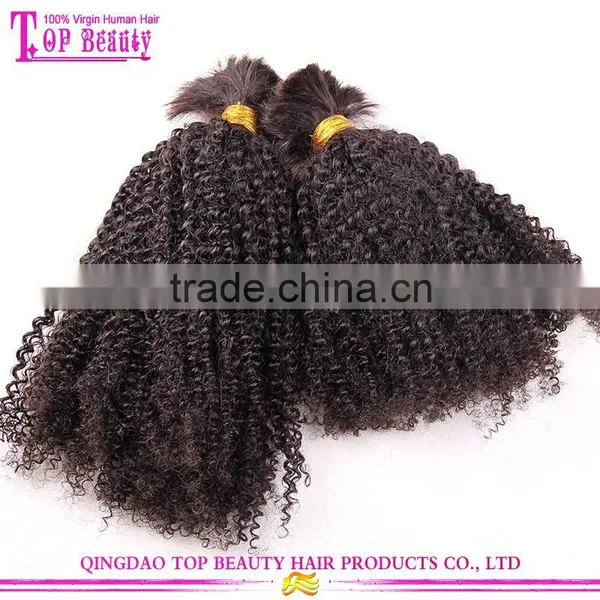 Cheap Wholesale Bulk Hair for Braiding Curly Unprocessed 100% Human Bulk Hair photo-3