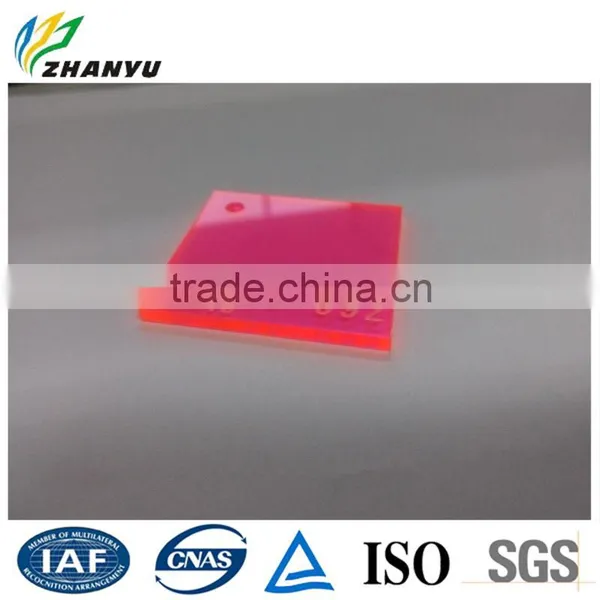 Decaration /Furniture Panel 100% New Material Colored Fluorescence Cast Acrylic Sheet photo-3