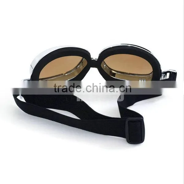 MOTORCYCLE Tea Lens EYEWEAR GLASSES for STEAMPUNK HALF HELMET FLIGHT AVIATOR photo-6