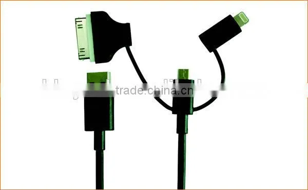 Mfi Certified 2.4A Fast Charge 3 in 1 Combo Charging Usb Cable for Devices photo-3