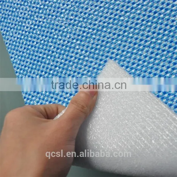 Foam Rubber for Flip Flops Aluminum Foil Woven Fabric EPE Foam Foil Radiant Barrier Aluminum Woven EPE Foil Insulation photo-3