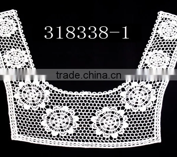 Cotton Embroidered Crochet Lace Collar photo-3