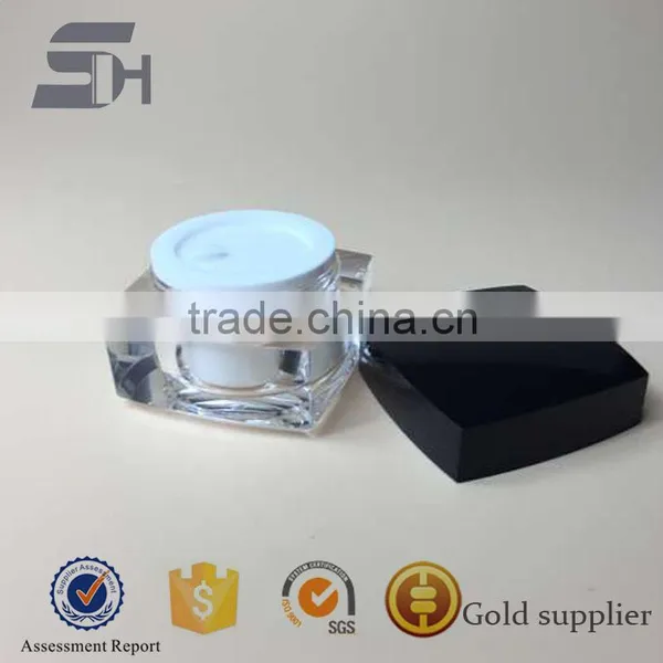 15ml,30ml,50ml Square Shaped Acrylic Cosmetics Cream Empty Jars photo-3